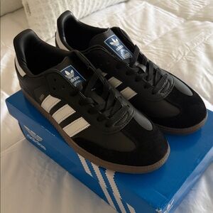 Adidas Black and White Samba Sneakers